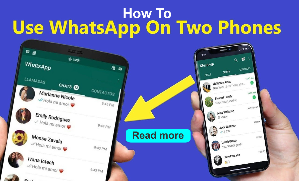 How to use the same WhatsApp account on two phones