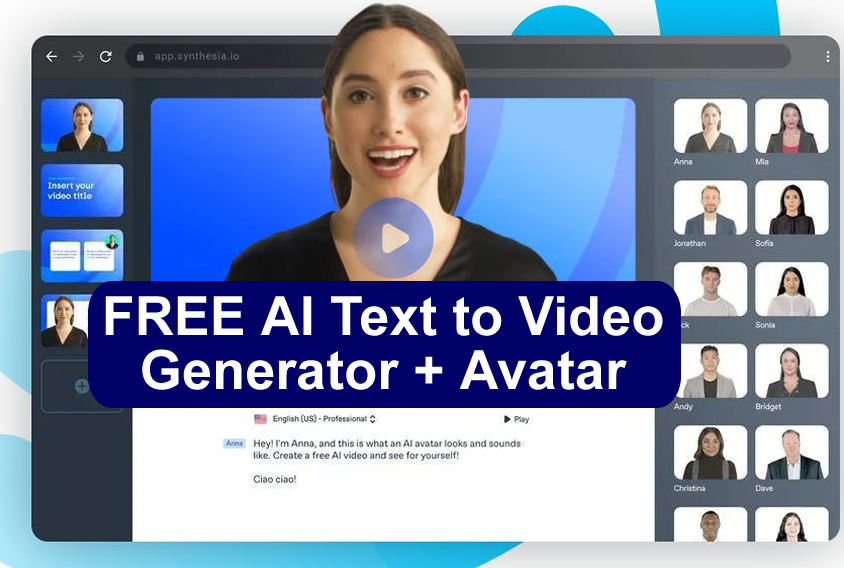 FREE AI Video Generator + Avatar + Copywriting + Text to Speech